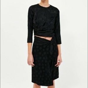 💣✨Black Polka Dot Midi Skirt ✨💣